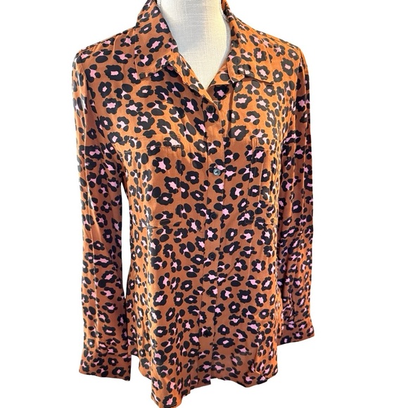 Sanctuary Tops - Sanctuary Leopard Print Top - Brown with Pink/Black